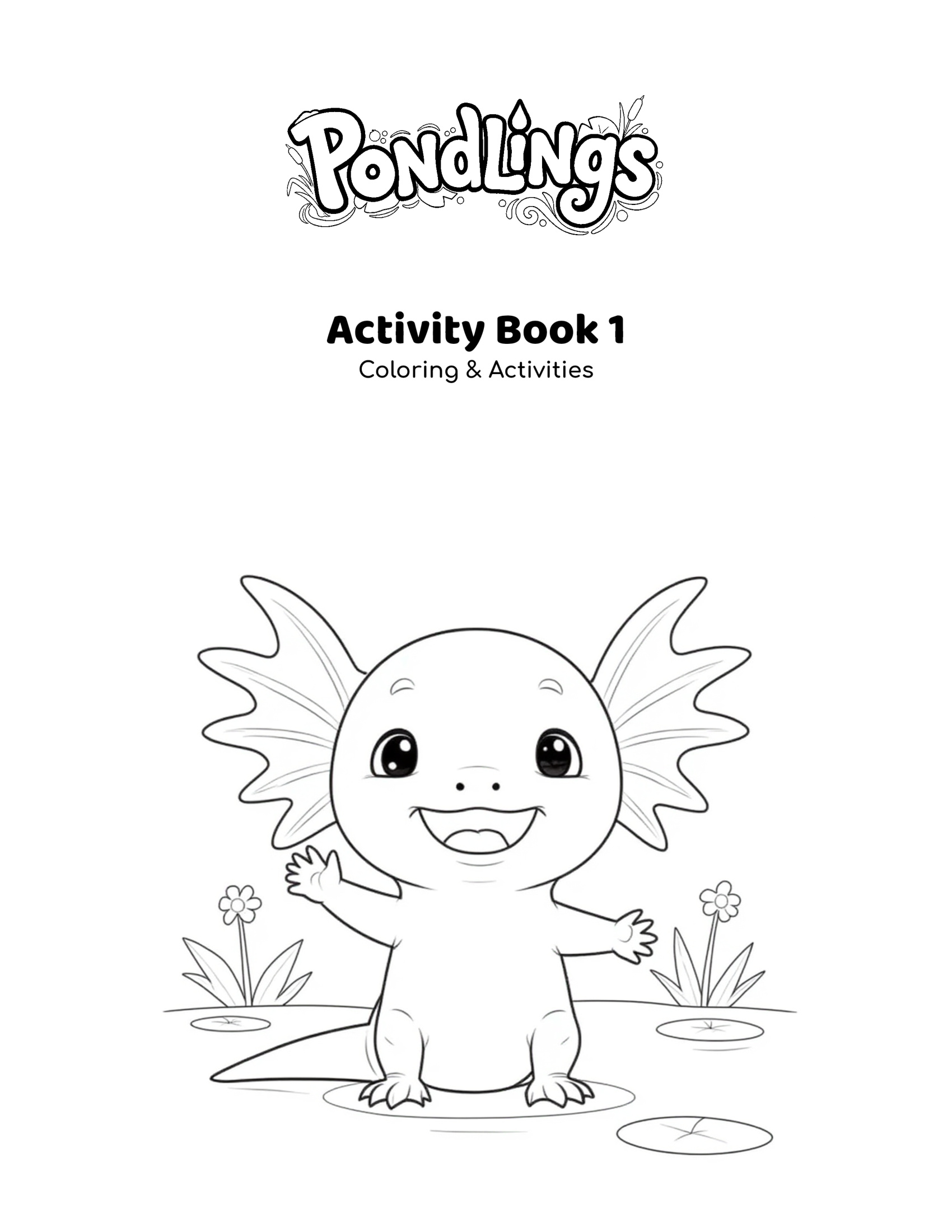 Pondlings Activity Book #1 cover